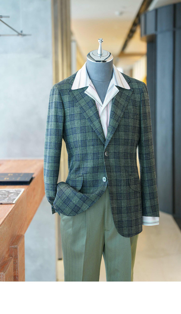 Emerald Plaid Elegance